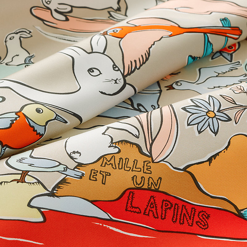 カレ 90 《千と一のウサギ》 | Hermès - エルメス-公式サイト